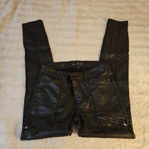 White House Black Market Black Moto Jeans
